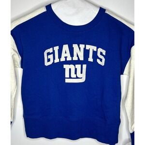 New York Giants Sweatshirt NFL Teen Apparel Juniors Girl's Medium 7/9 Pullover